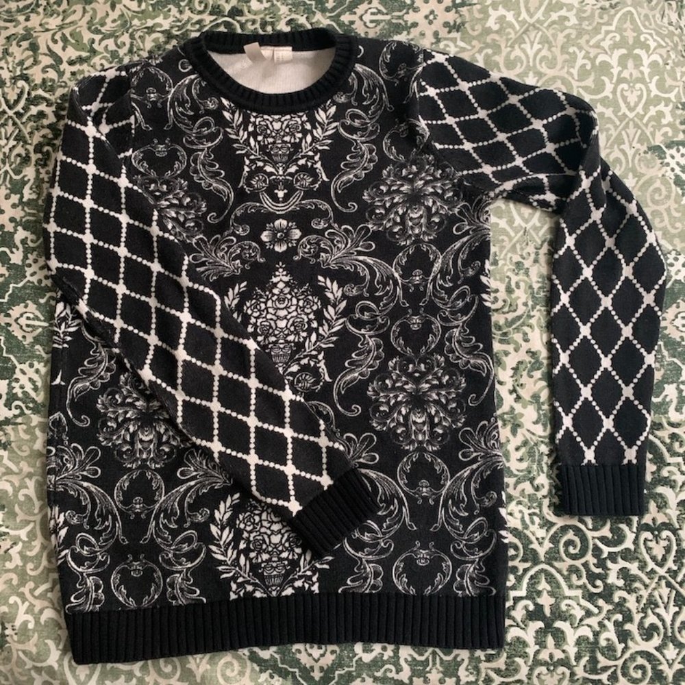 Fancy Multi Print Sweater